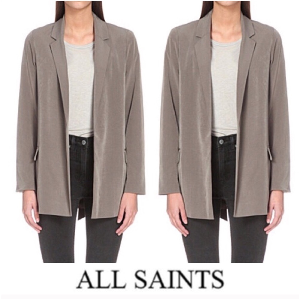 All Saints Satin Ladies Blazer